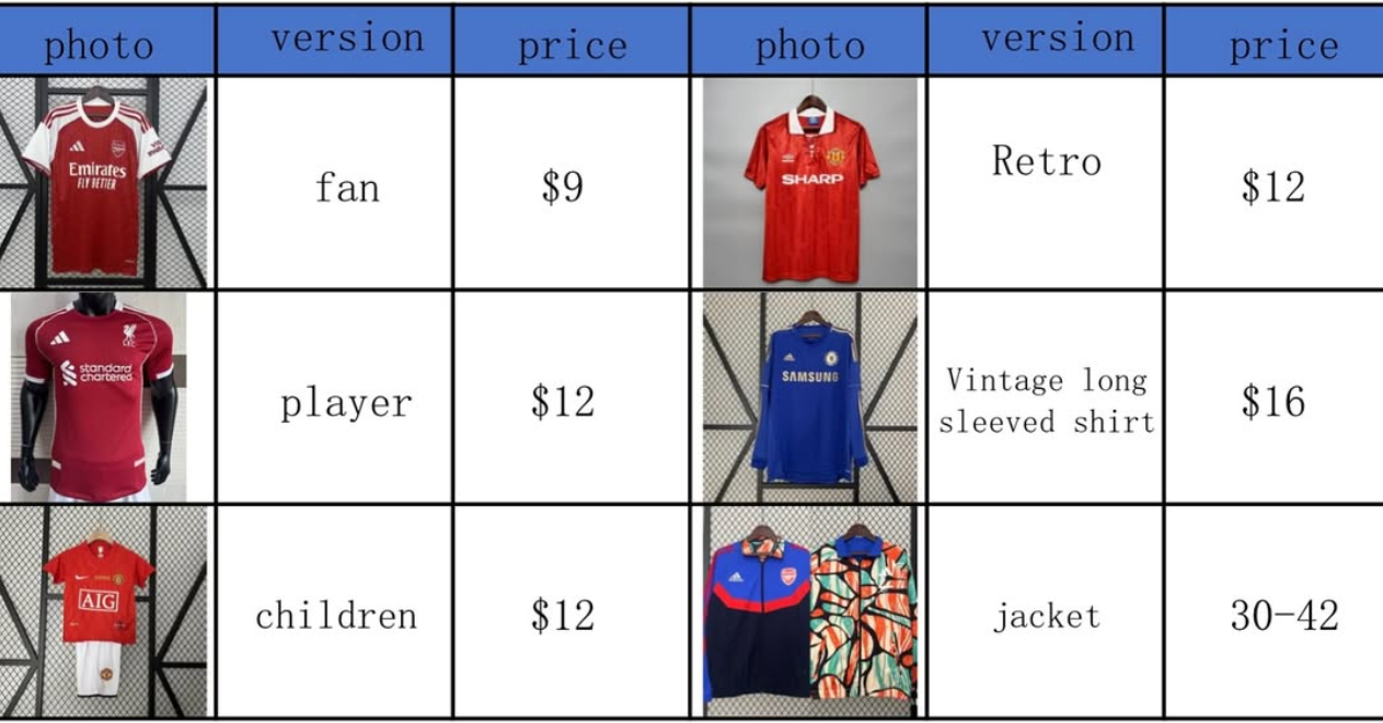 Football Shirt Vendor